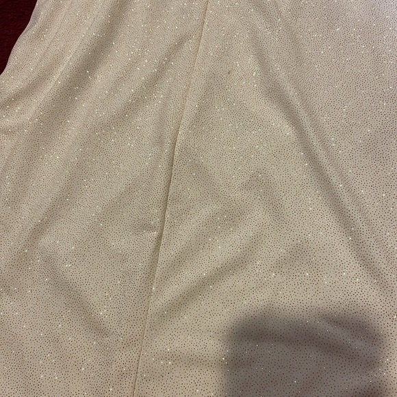 Misty Rose Sparkly White Backless Cowl Neck Mini Dress  Size M NWT - Picture 7 of 7